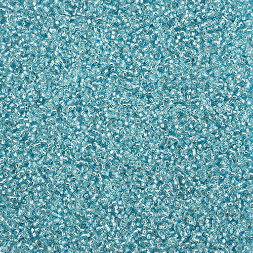 Miyuki Seed Bead apx. 22g Vial 15/0 Aqua Silver Lined