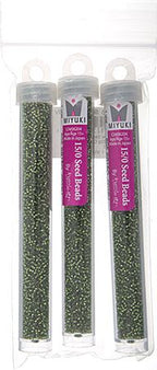 Miyuki Seed Bead 15/0 apx.22g Olive Silver Lined