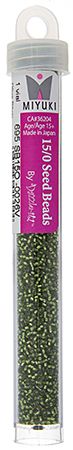 Miyuki Seed Bead 15/0 apx.22g Olive Silver Lined