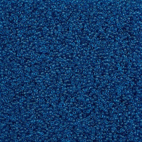 Miyuki Seed Bead apx. 22g Vial 15/0 Capri Blue Transparent