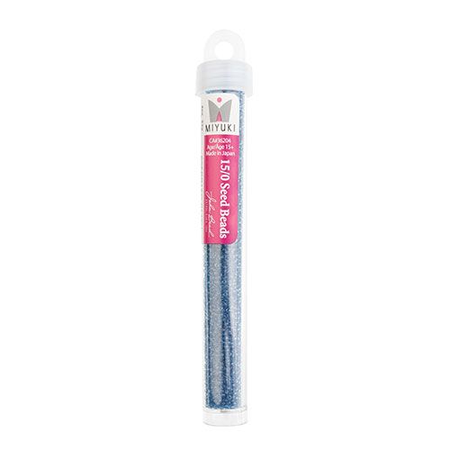 Miyuki Seed Bead apx. 22g Vial 15/0 Capri Blue Transparent