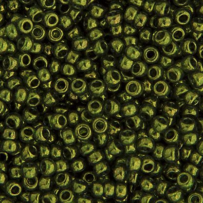 Miyuki Seed Bead 15/0 apx.22g Olive Gold Luster
