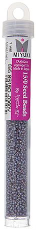 Miyuki Seed Bead 15/0 apx.22g Lined Light Amethyst AB