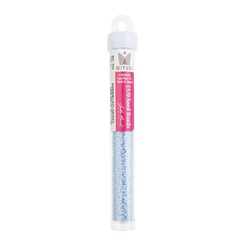 Miyuki Seed Bead apx. 22g Vial 15/0 Lt.Crystal Sapphire