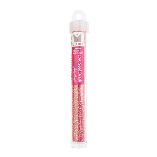 Miyuki Seed Bead apx. 22g Vial 15/0 Medium Rose S/L Opal Dyed