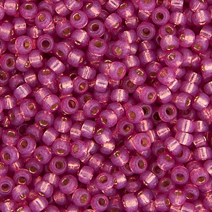 Miyuki Seed Bead 15/0 apx.22g Dark Rose S/L Dyed Alabaster