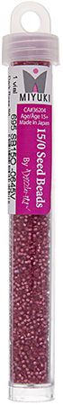 Miyuki Seed Bead 15/0 apx.22g Dark Rose S/L Dyed Alabaster