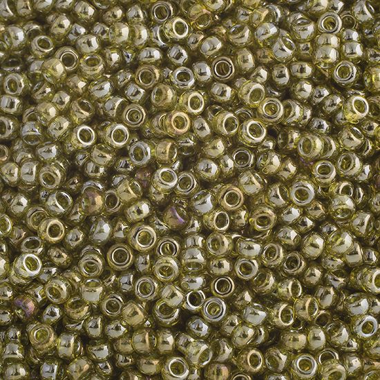 Miyuki Seed Bead 15/0 apx.22g Transparent Golden Olive Luster