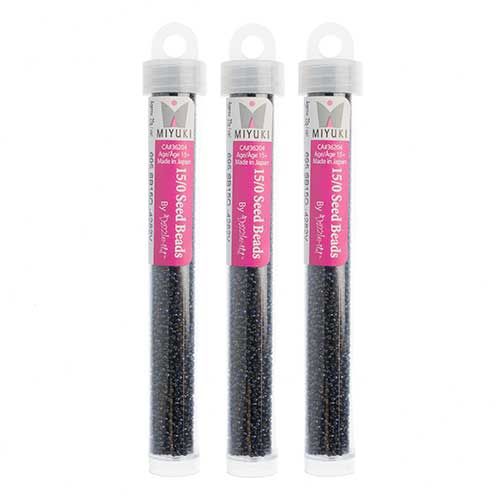 Miyuki Seed Bead 15/0 apx 22g Duracoat Indigo Navy Blue S/L