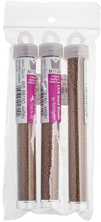 Miyuki Seed Bead 15/0 apx.22g Vermillion Opaque Duracoat