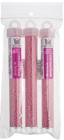 Miyuki Seed Bead 15/0 apx.22g Classic Pink Opaque Duracoat