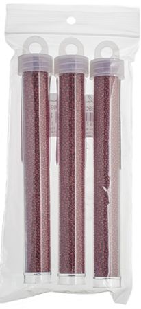 Miyuki Seed Bead 15/0 apx.22g Light Maroon Opaque Duracoat