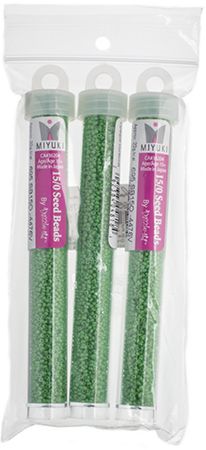 Miyuki Seed Bead 15/0 apx.22g Spring Green Opaque Duracoat