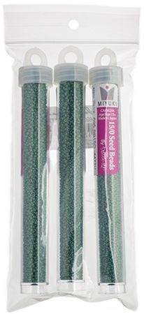Miyuki Seed Bead 15/0 apx.22g Spanish Palms Green Opa.Duracoat