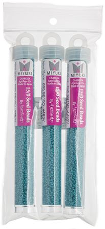 Miyuki Seed Bead 15/0 apx.22g Tiffany Blue Opaque Duracoat
