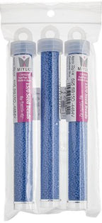 Miyuki Seed Bead 15/0 apx.22g Cornflower Blue Opaque Duracoat
