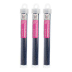 Miyuki Seed Bead 15/0 apx 22g Duracoat Navy Blue Dyed