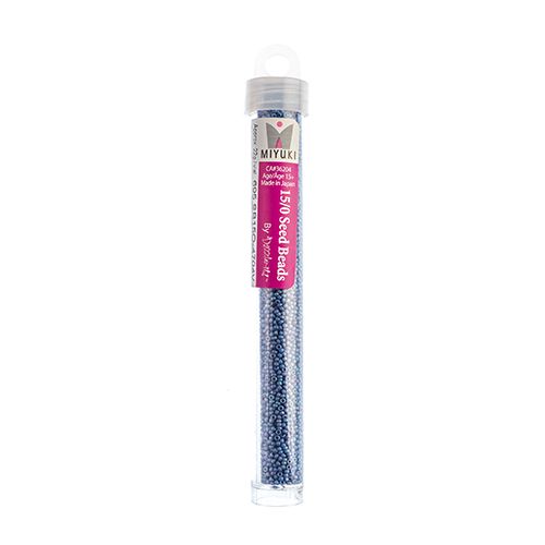 Miyuki Seed Bead 15/0 apx 22g Frosted Glazed/ Rainbow Blue Sapphire Matte AB