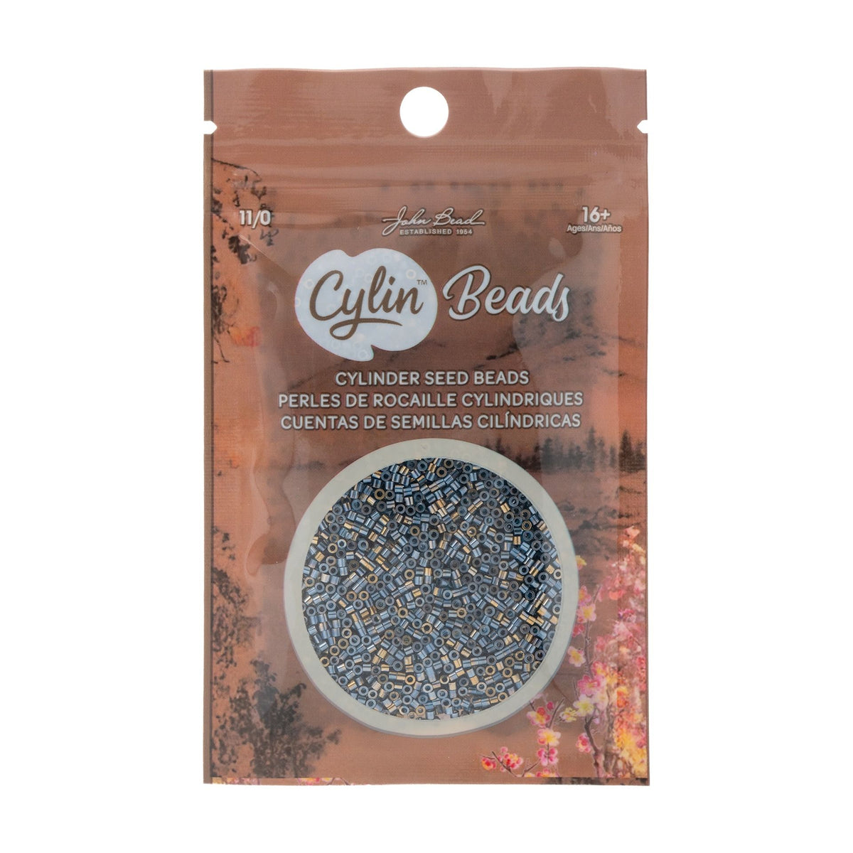 Cylin Bead 11/0 25g Bag Gilded Halo Dark Sapphire