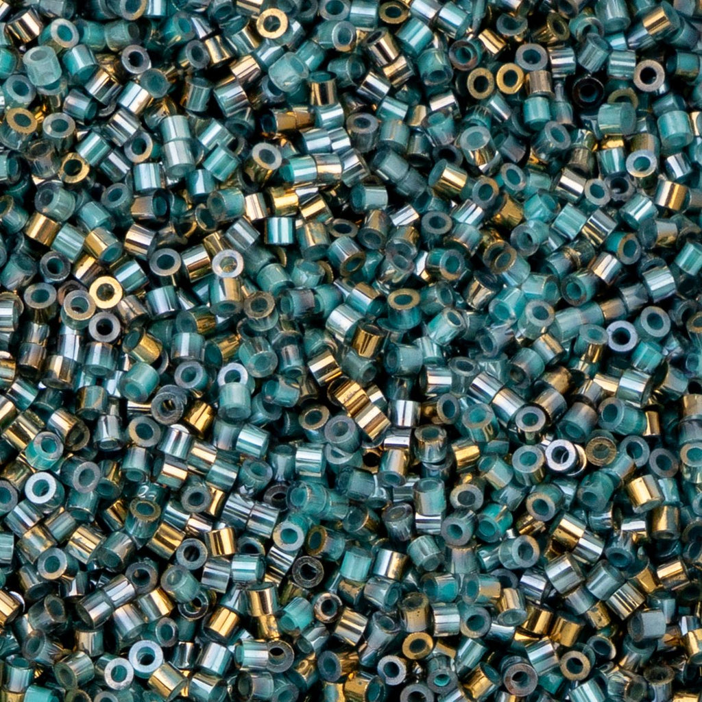 Cylin Bead 11/0 25g Bag Gilded Halo Frosted Blue