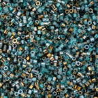 Cylin Bead 11/0 25g Bag Gilded Halo Frosted Blue