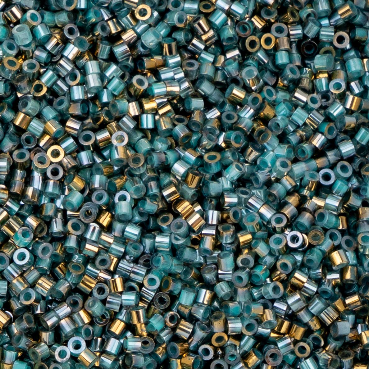 Cylin Bead 11/0 25g Bag Gilded Halo Frosted Blue