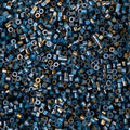 Cylin Bead 11/0 25g Bag Gilded Halo Blue Flame