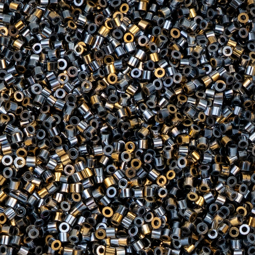 Cylin Bead 11/0 25g Bag Gilded Halo Gunmetal