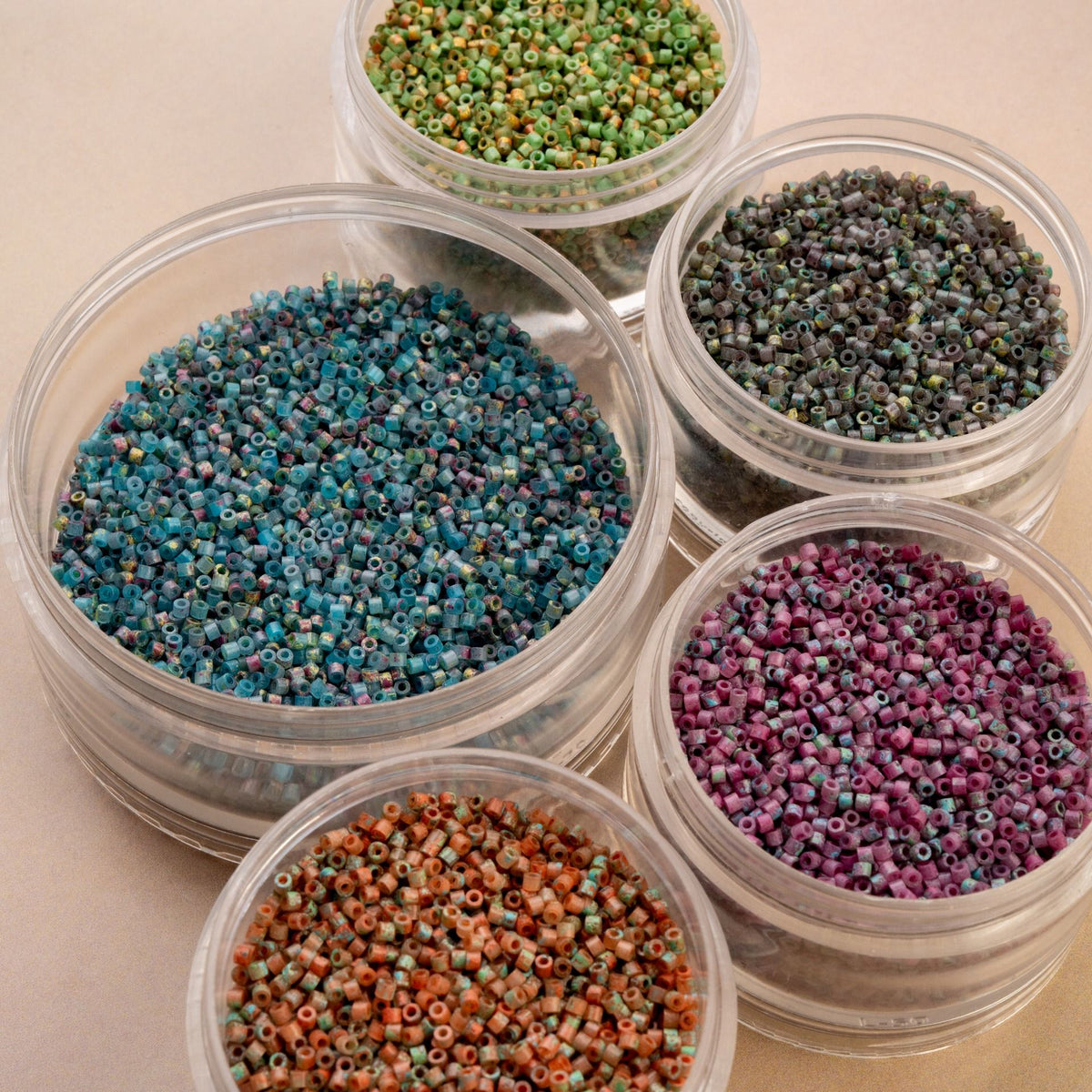 Cylin Bead 11/0 25g Bag Verdara Rose Sandstone