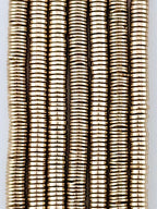 1.5x6.5mm Hematite Heishi Beads Gold