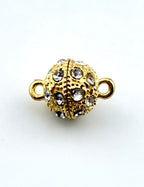 10.5mm Round Magnetic Claps Gold