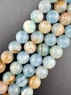 Blue Calcite Beads Available in 8mm Sizes