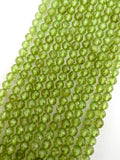 3.5mm Faceted Peridot Beads