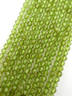 3.5mm Faceted Peridot Beads