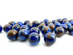 Suspeded Copper Dark Blue Beads Available in 6mm, 8mm Sizes