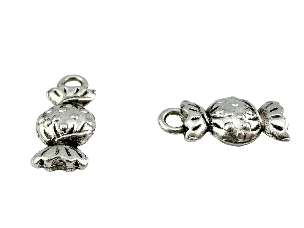 15x3.5mm Candy Spacer Bead Rhodium