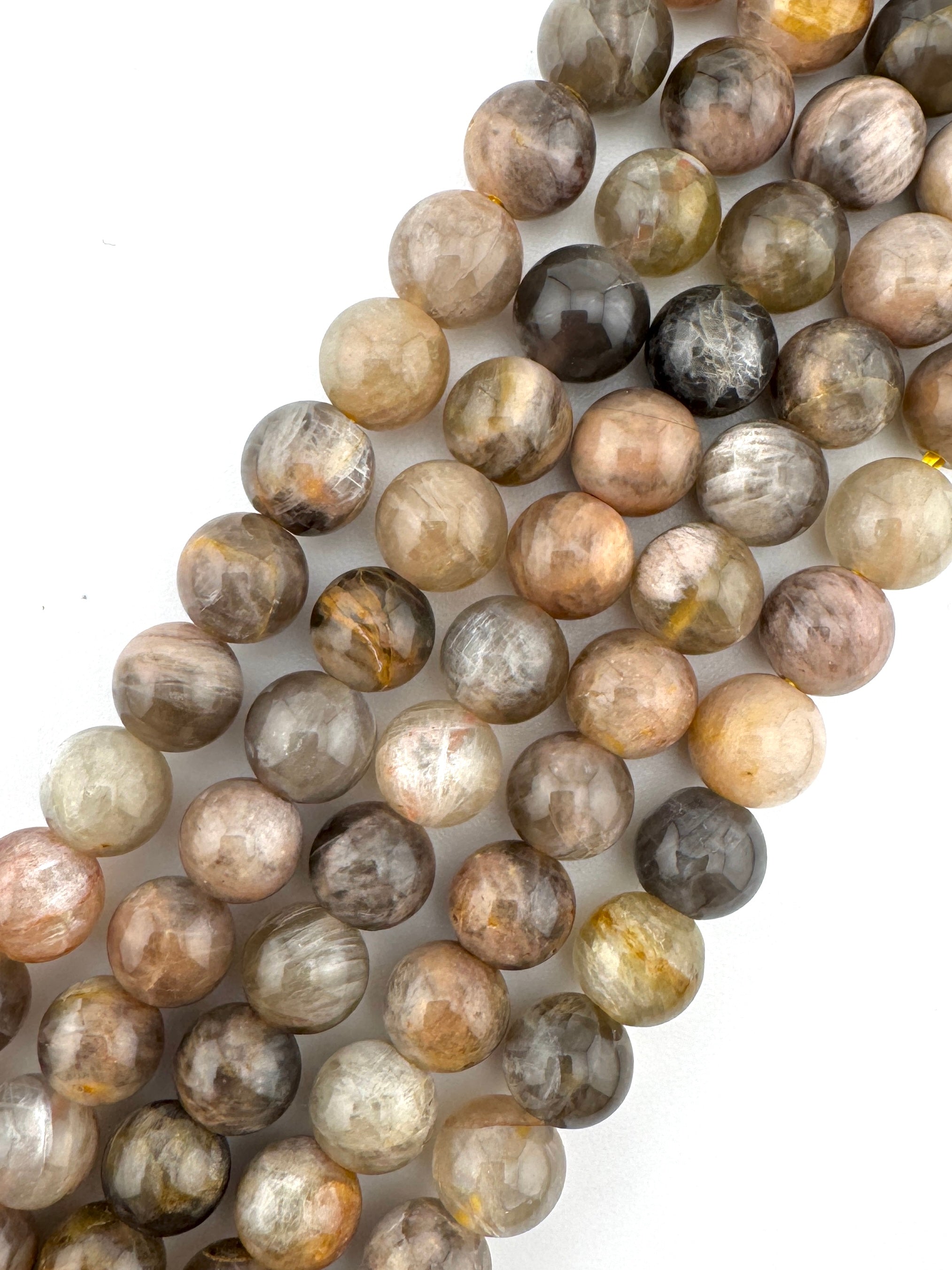 Grey Sun Stone Beads Available in 6mm, 8mm Sizes