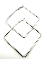 Square Frame Hoop Earing Pair