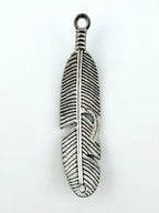 44.5mm Large Feather Charm Rhodium
