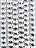 3x5x6mm Hematite Puffy Heart Silver