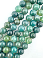 Moss Agate Beads Available in 4mm, 6mm, 8mm Sizes