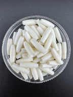 Ivory Buffalo Bone Pipe, Thin,  0.5–2.5inch Carved Bone Pieces for Jewelry & Crafts