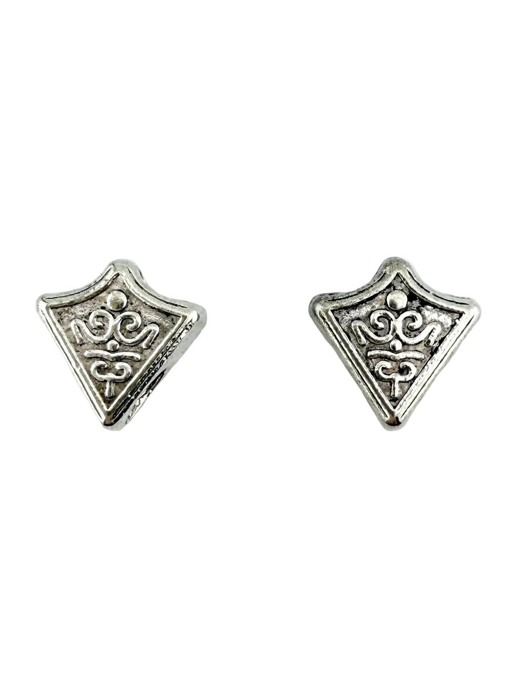 11x11mm 2-Hole Arrow Head Spacer Rhodium
