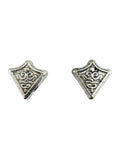 11x11mm 2-Hole Arrow Head Spacer Rhodium