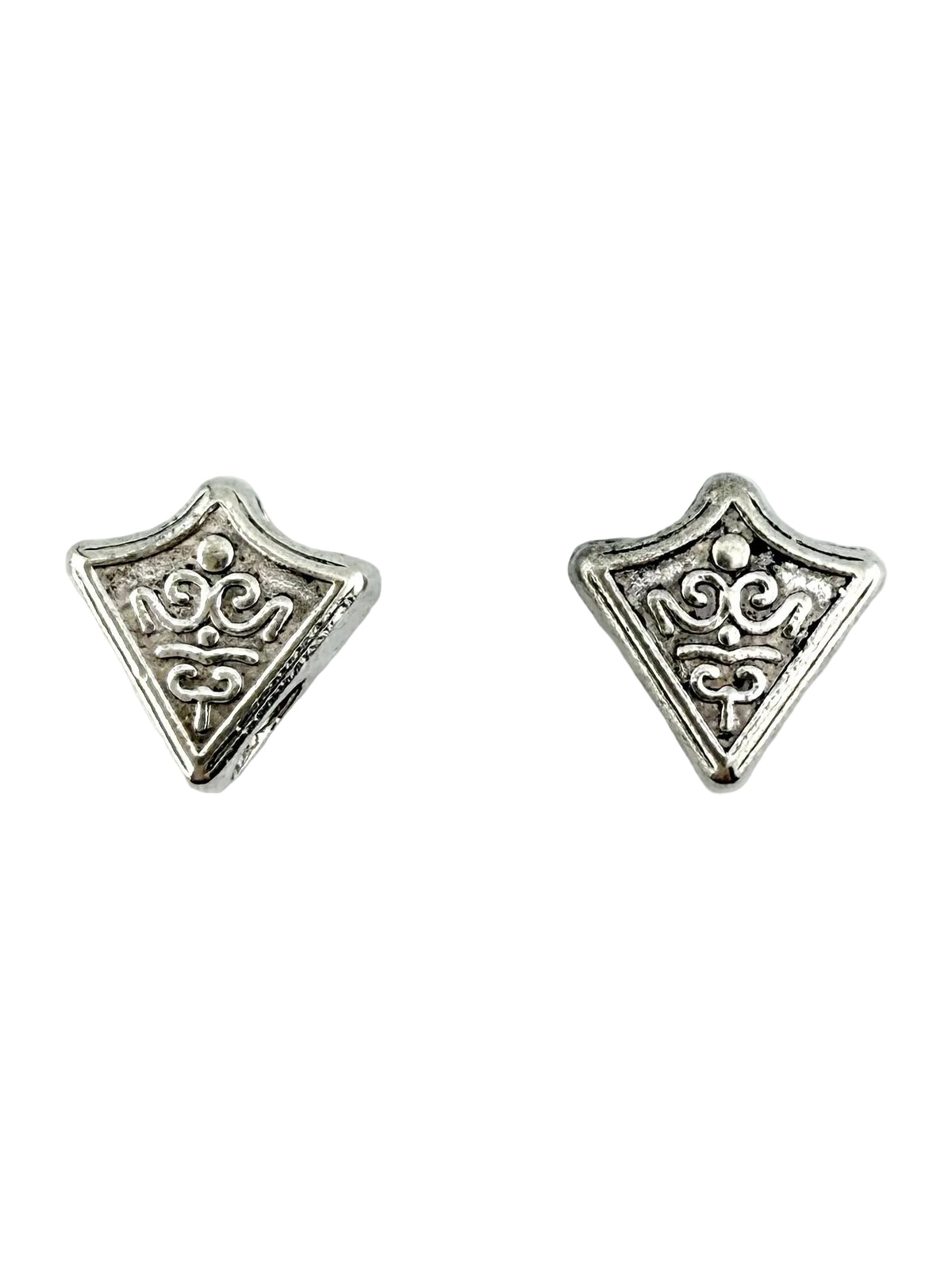 11x11mm 2-Hole Arrow Head Spacer Rhodium