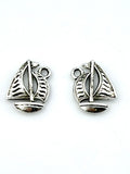 16.5mm Set Sail Charm Rhodium