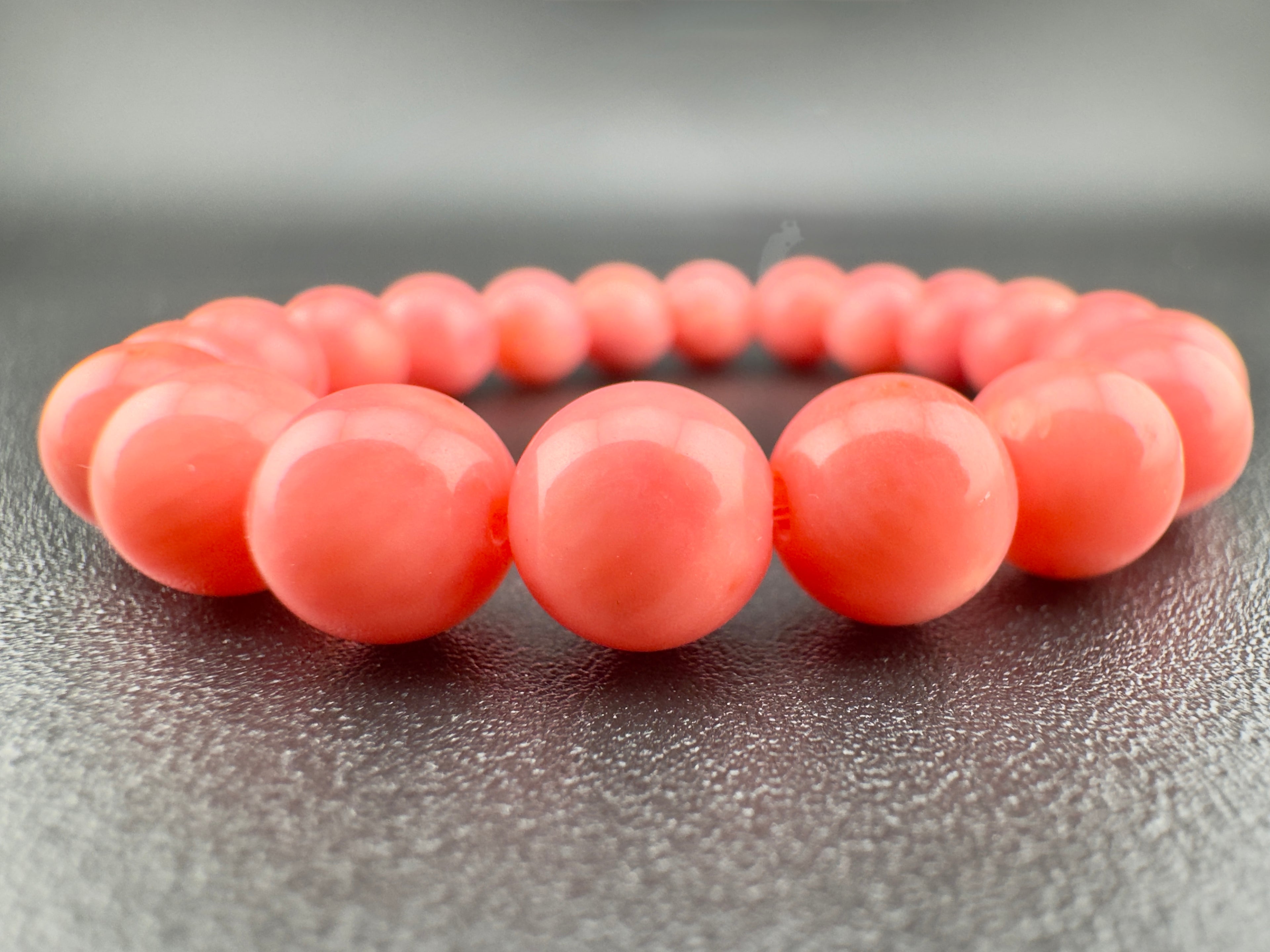 Dyed Pink Coral Bamboo Beads Available in 6mm, 8mm Sizes