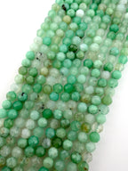 3.3mm Faceted Australian Jade Beads