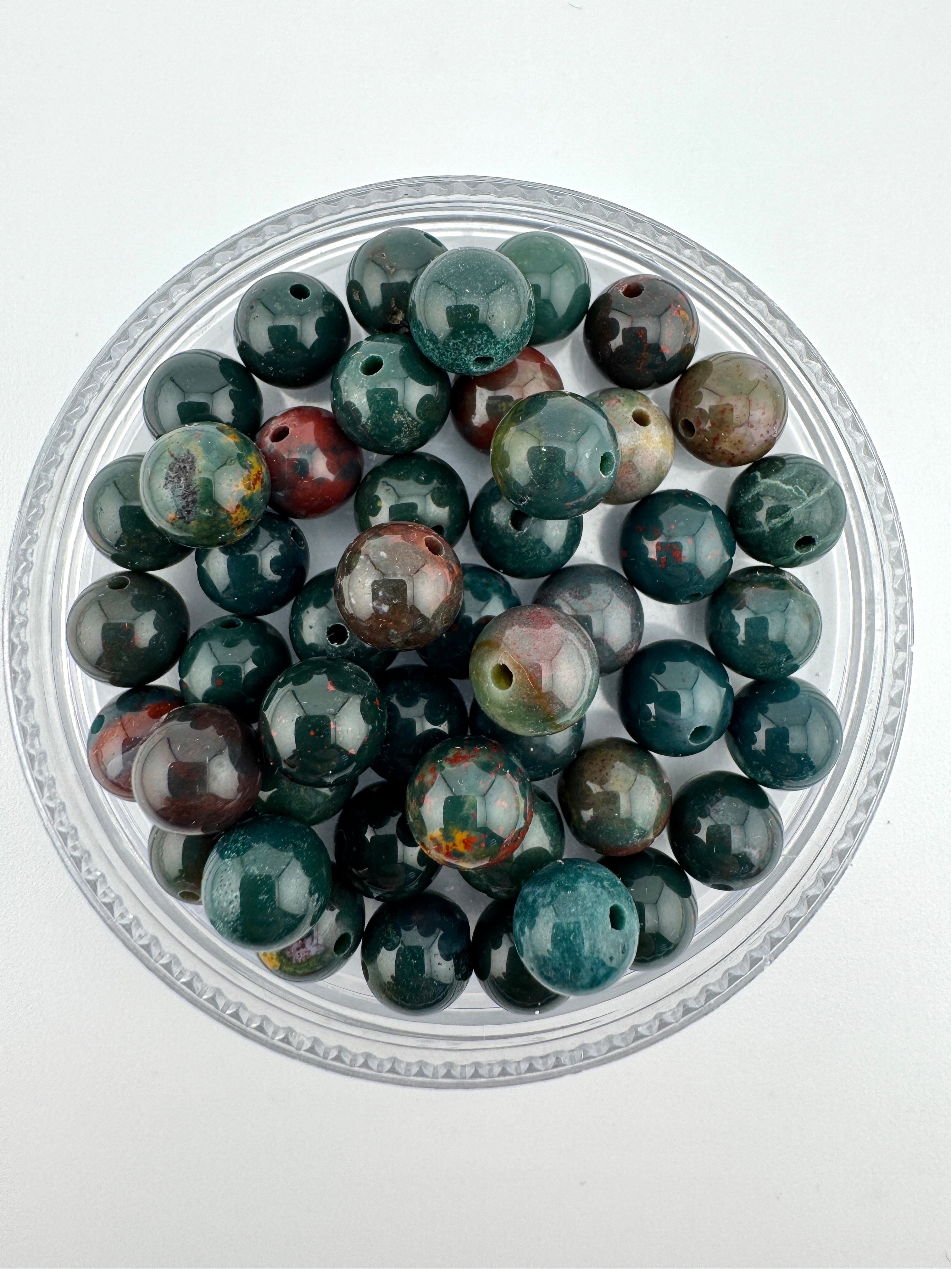 Indian Bloodstone Beads Available in 6mm, 8mm Sizes