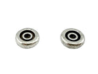 2.5x8mm Disk Spacer Rhodium